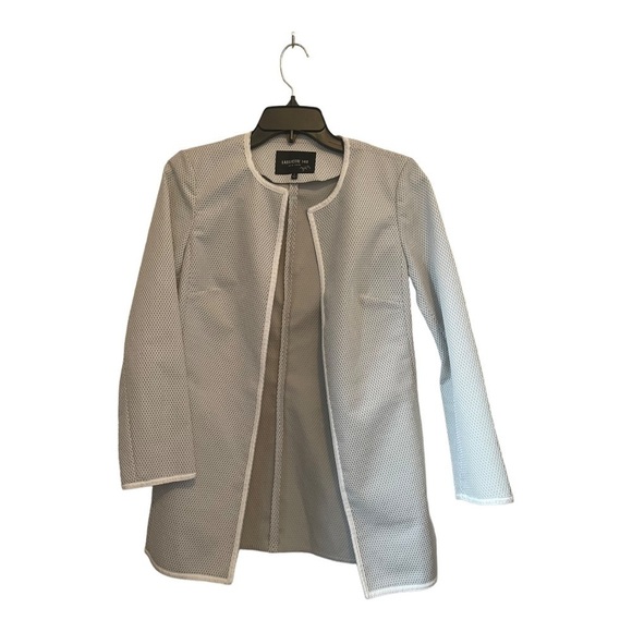 LAFAYETTE 148 New York gray and white Topper Jacket - Picture 2 of 14